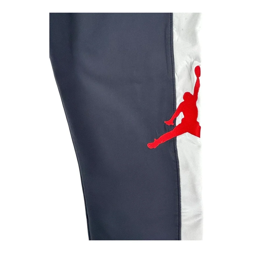 Nike Jordan Jumpman Track Pants Blue‎ White Side Red Leg Logo Youth Boys X-Large